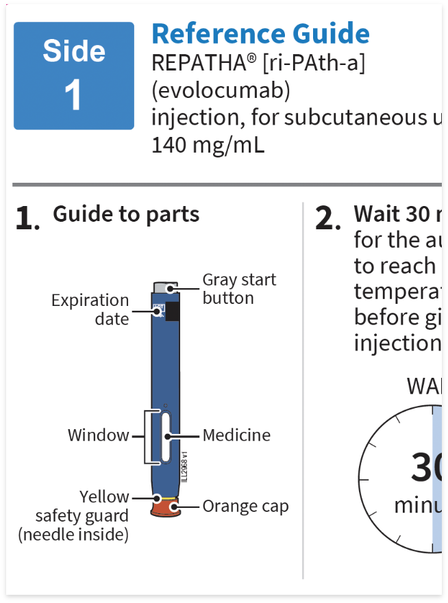 Repatha® (evolocumab) SureClick® Autoinjector Reference Guide